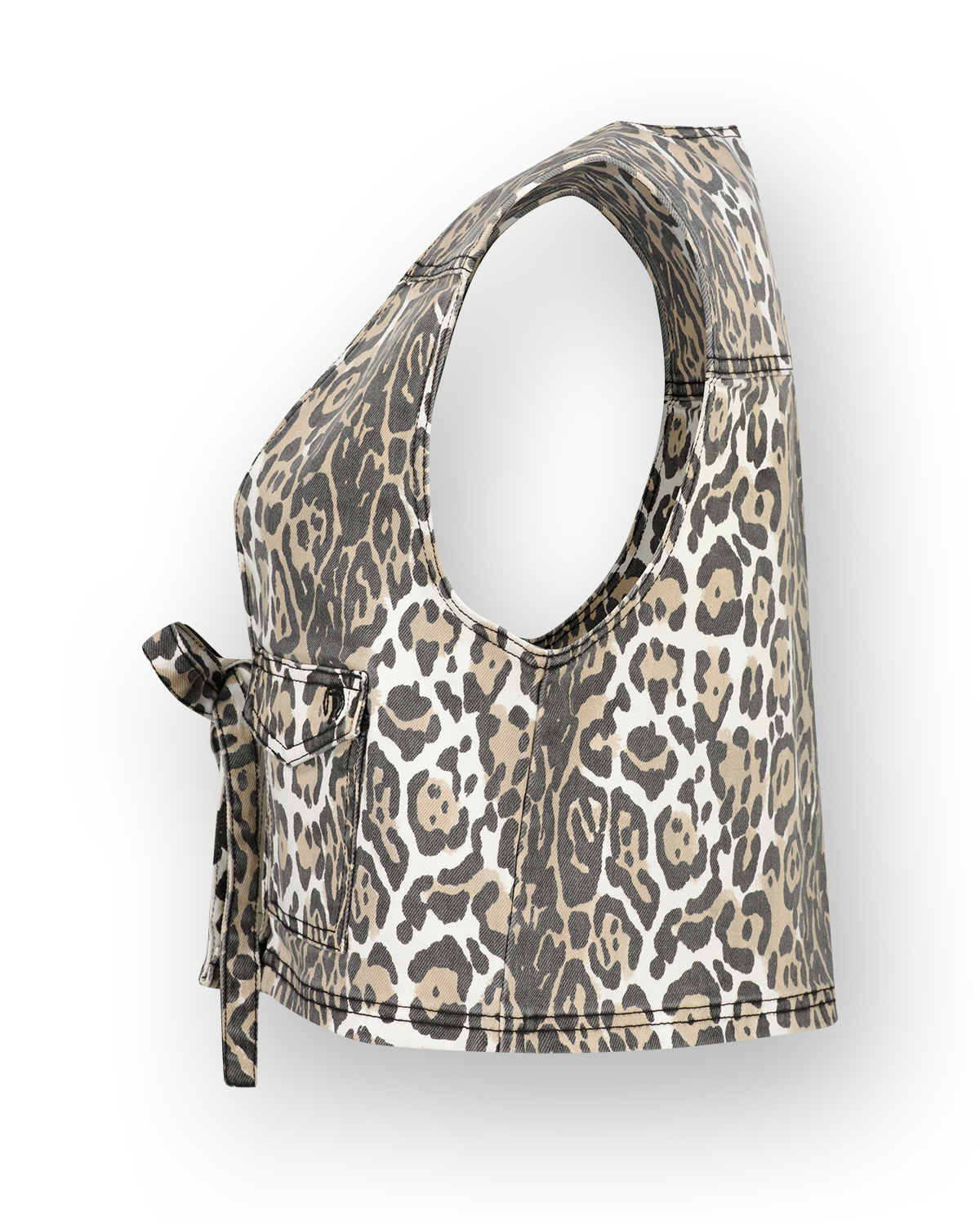 Gilet Fawn Leopard