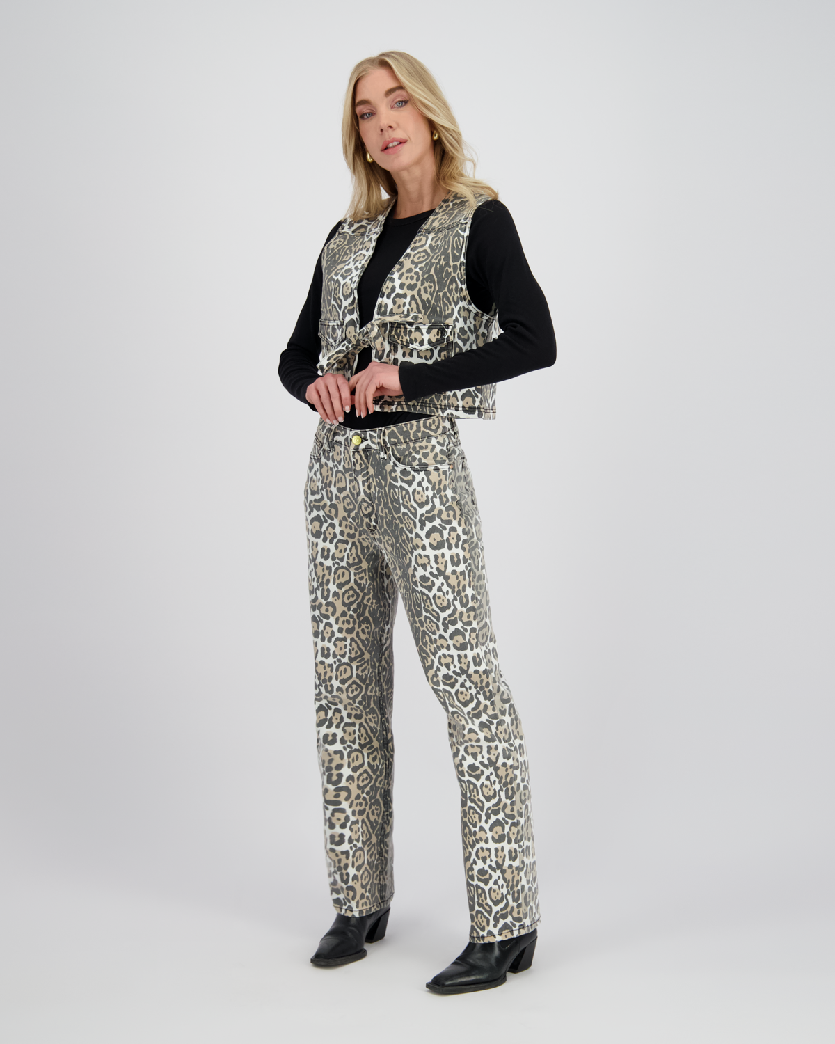 Gilet Fawn Leopard