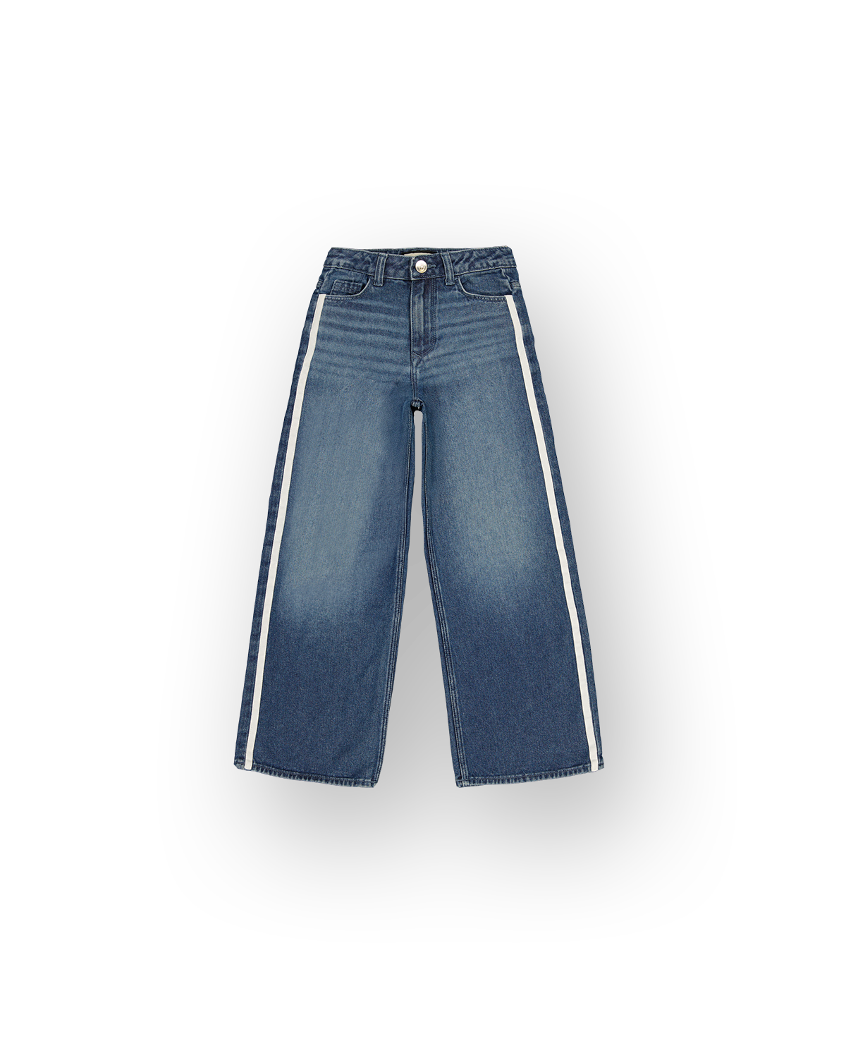Meisjes Wide Leg Jeans Monaco Sporty