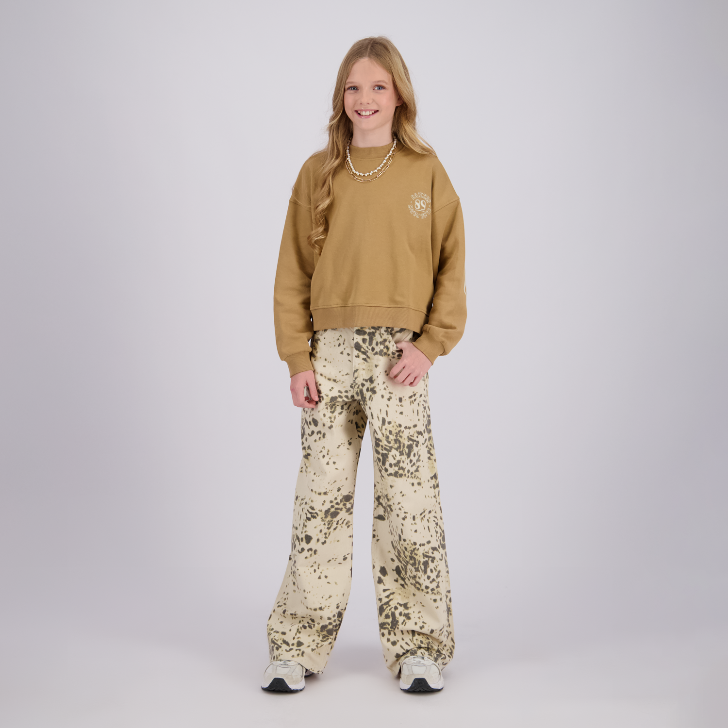 Mädchen Wide Leg Jeans Monaco Animal