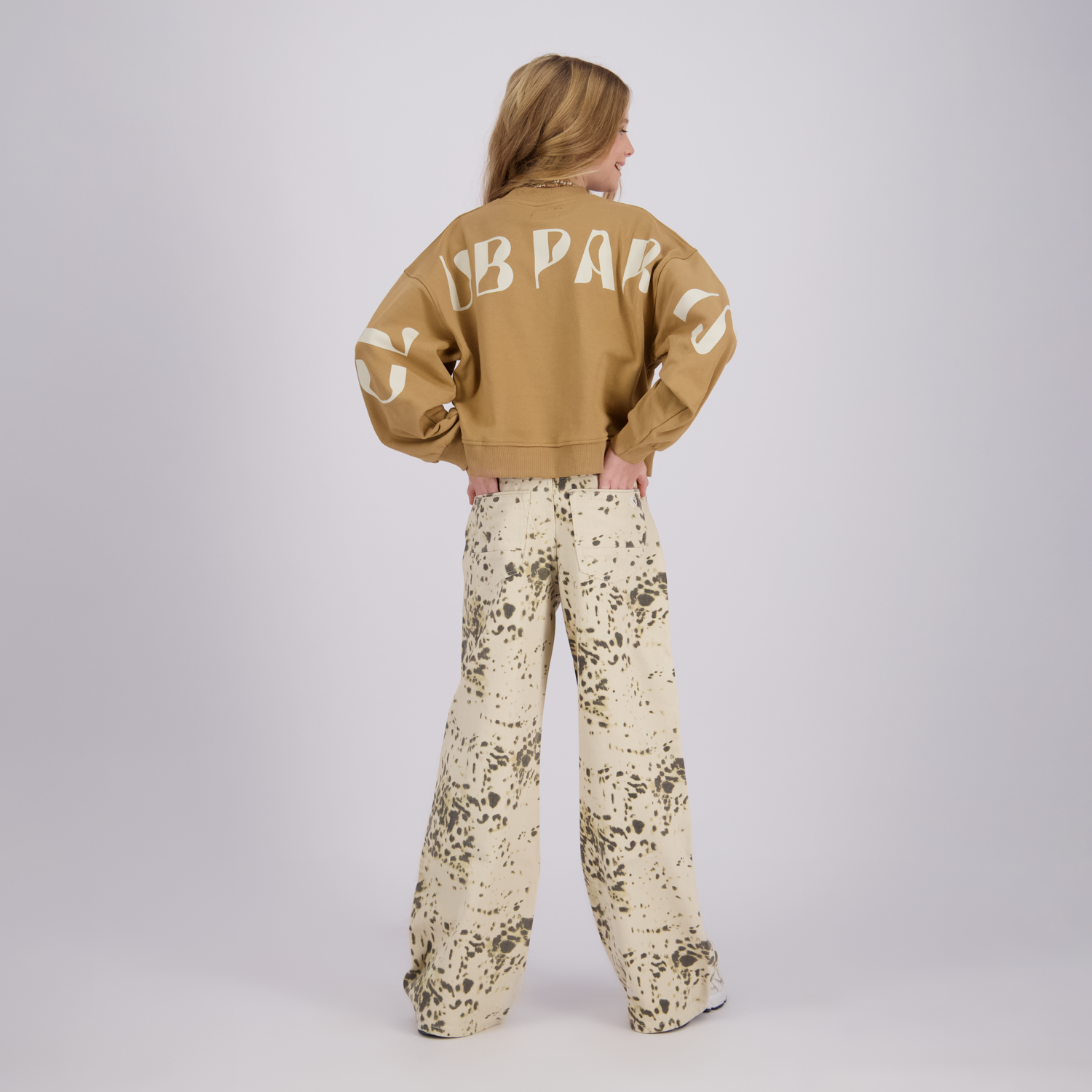 Mädchen Wide Leg Jeans Monaco Animal