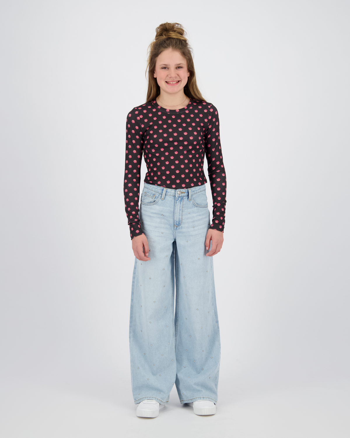 Extra wide leg Jeans Monaco Stud