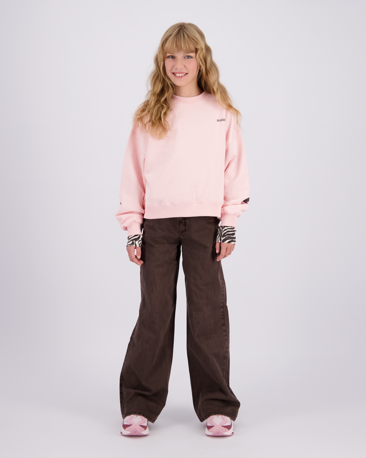 Mädchen Extra Wide Leg Jeans Monaco Color
