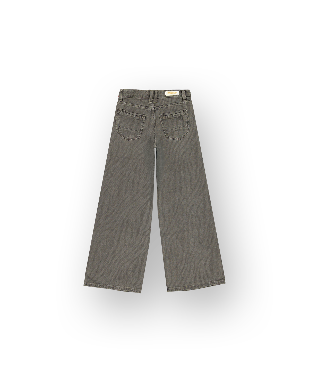 Meisjes Extra Wide Leg Jeans Monaco Zebra