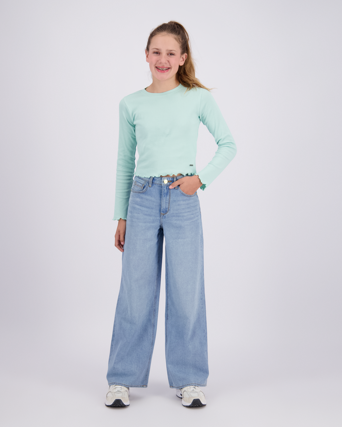 Mädchen Wide Leg Jeans Monaco