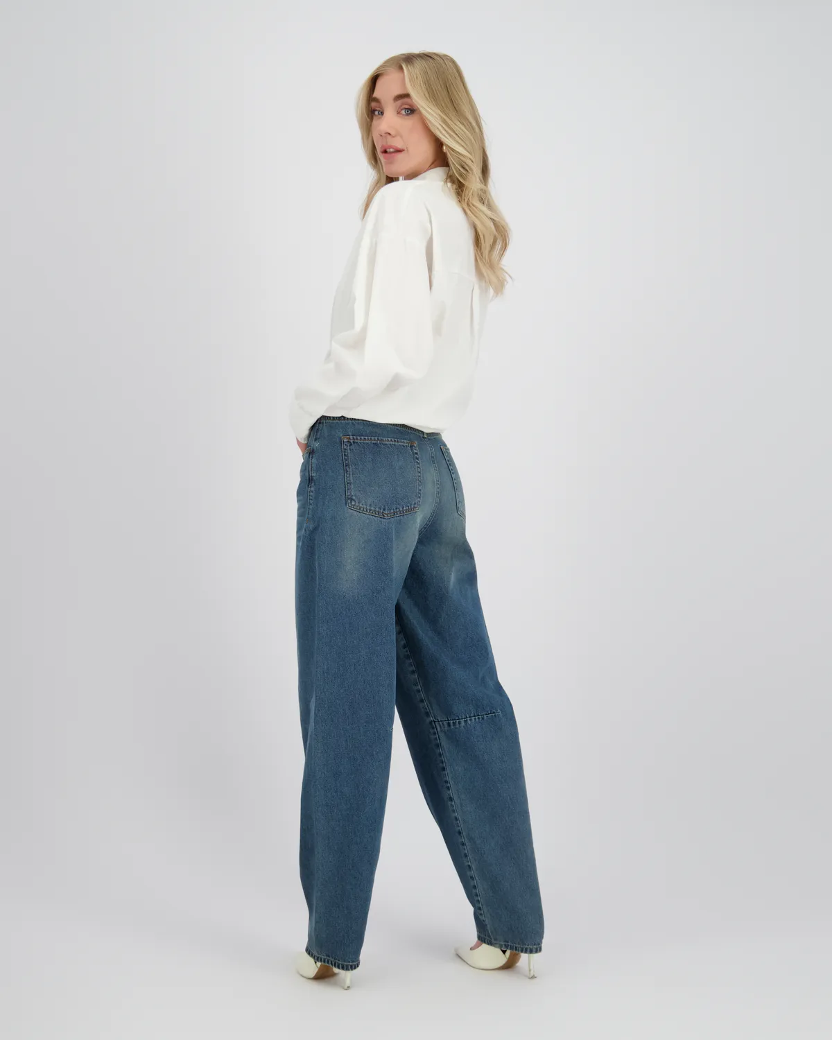 Meisje Relaxed Jeans Raven | Blauw