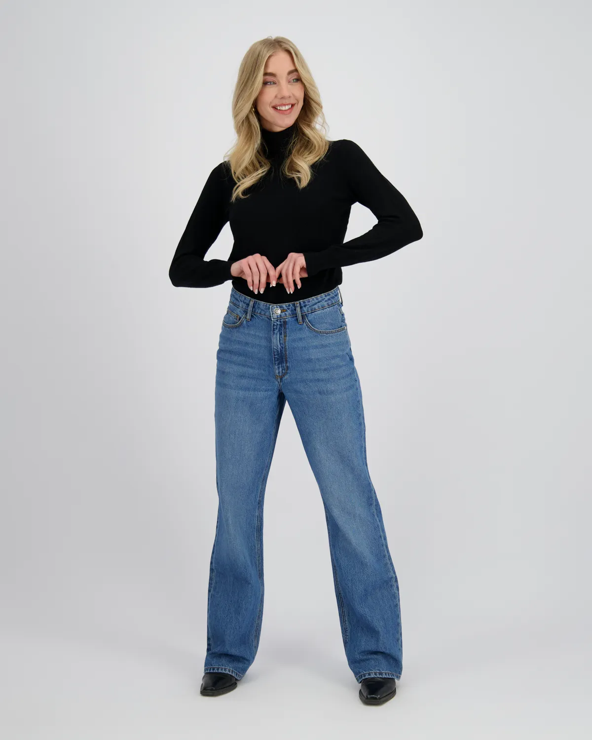 Meisje Straight Jeans Savanna | Blauw