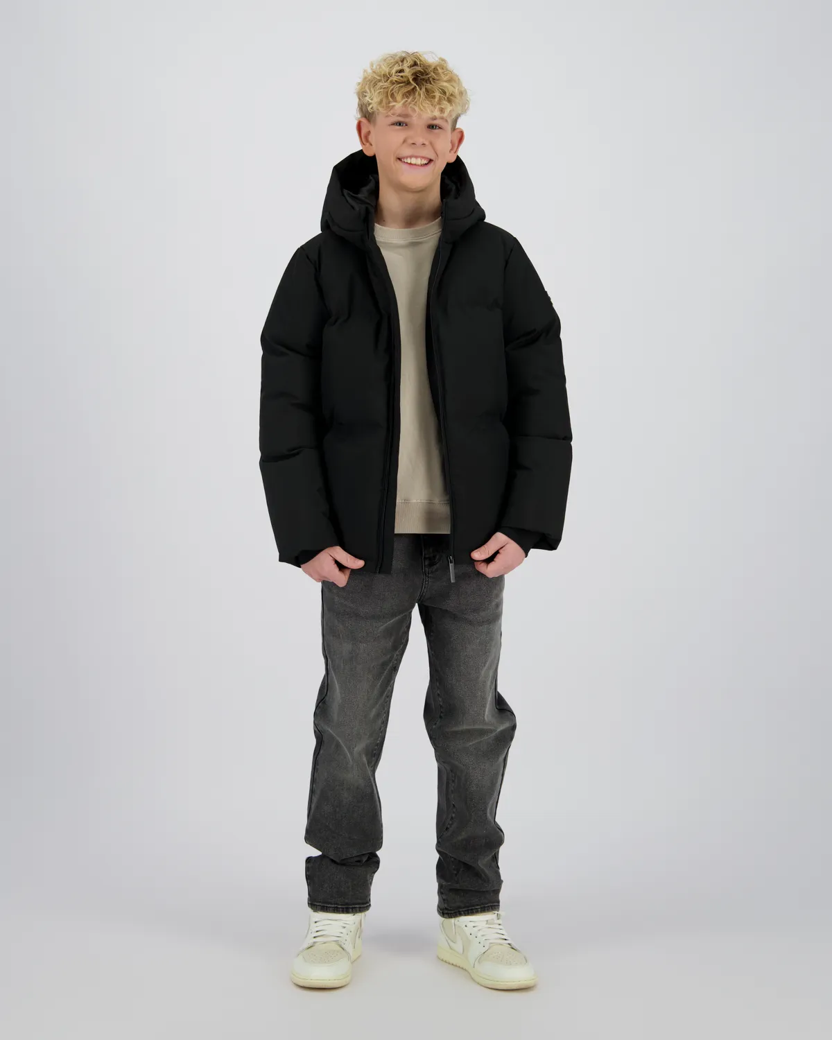 Jongen Comfort Jacket Tiro | Zwart