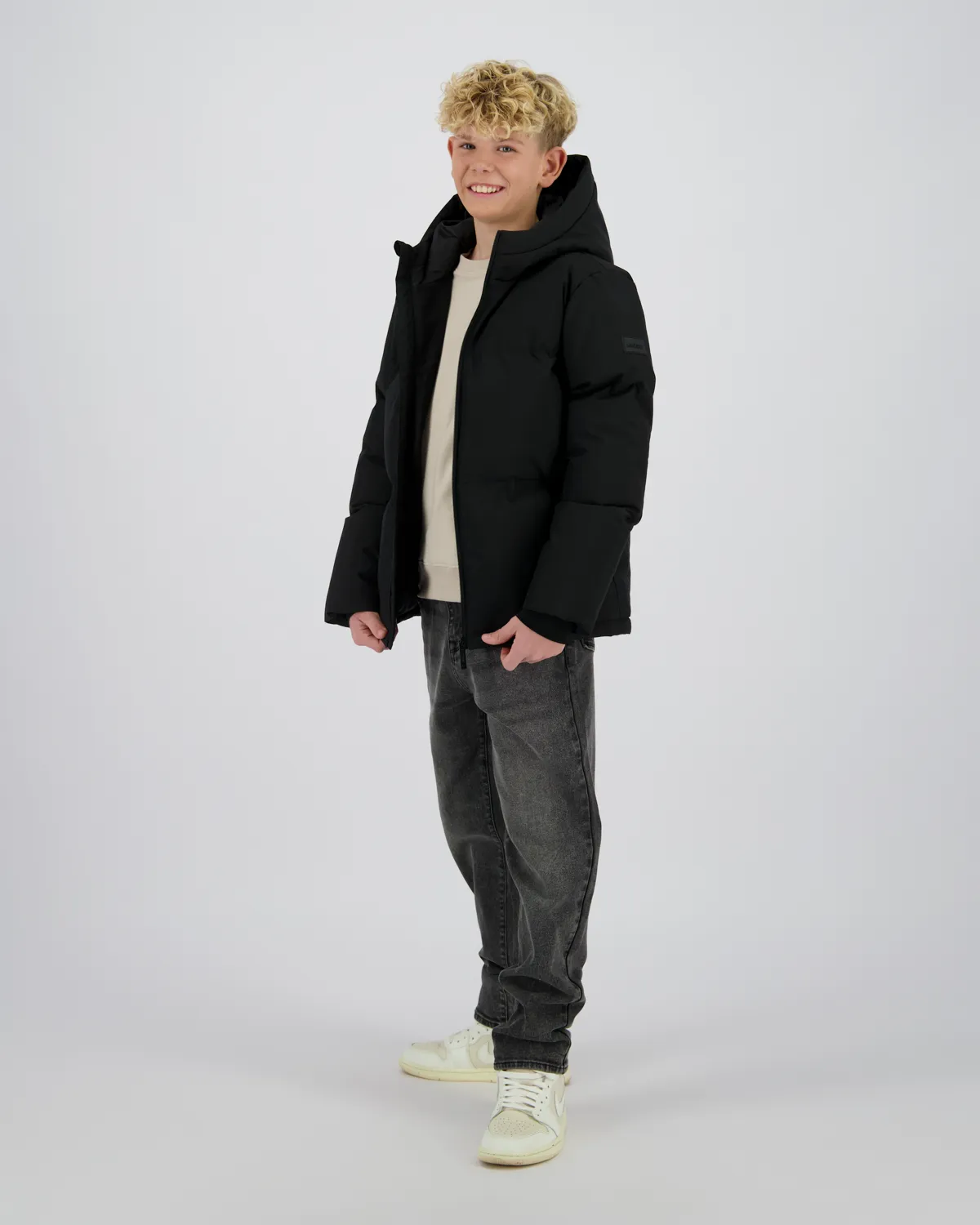 Jongen Comfort Jacket Tiro | Zwart