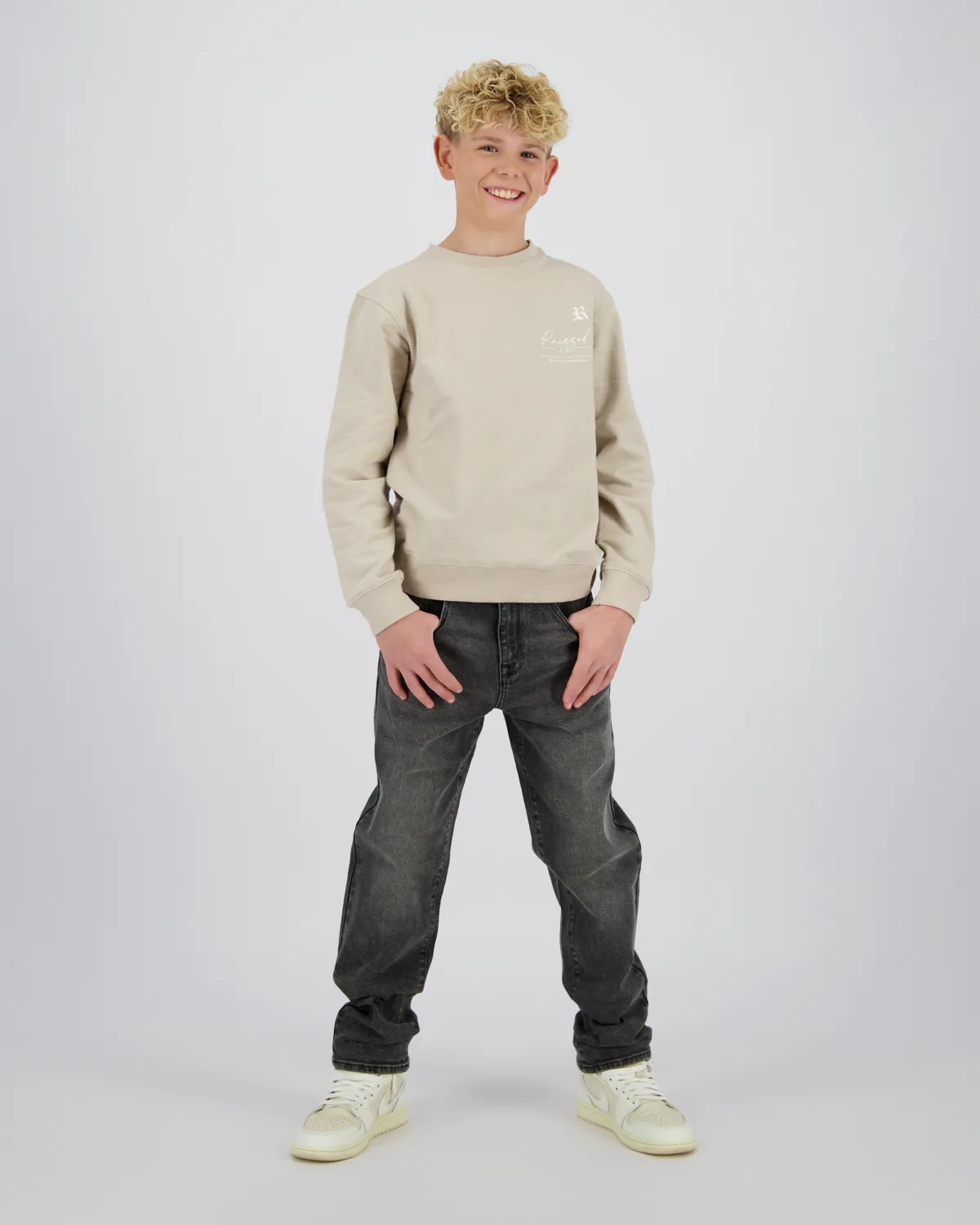 Jongen Sweater Nile | Grijs