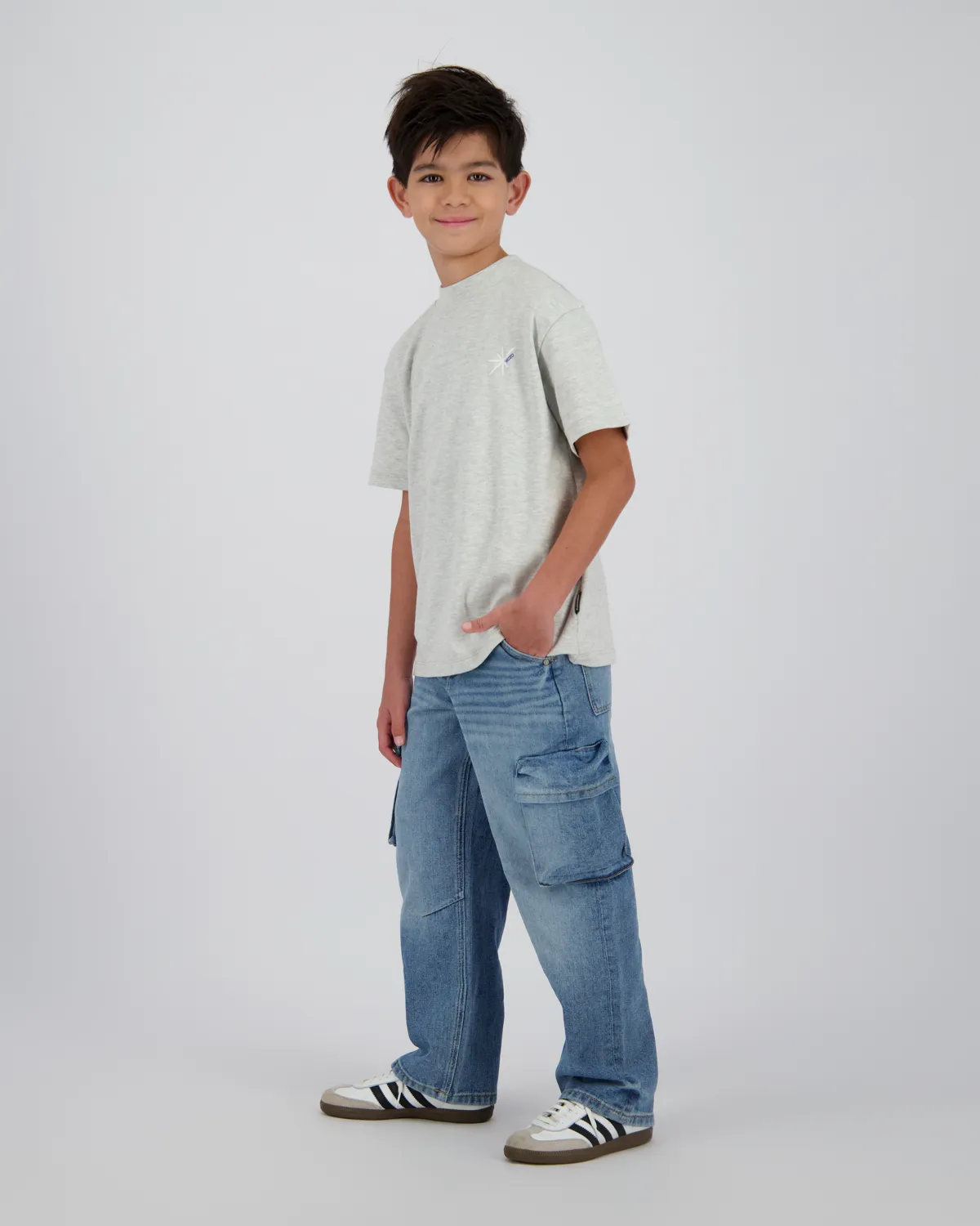 Jongen Baggy Jeans Hanoi cargo | Blauw