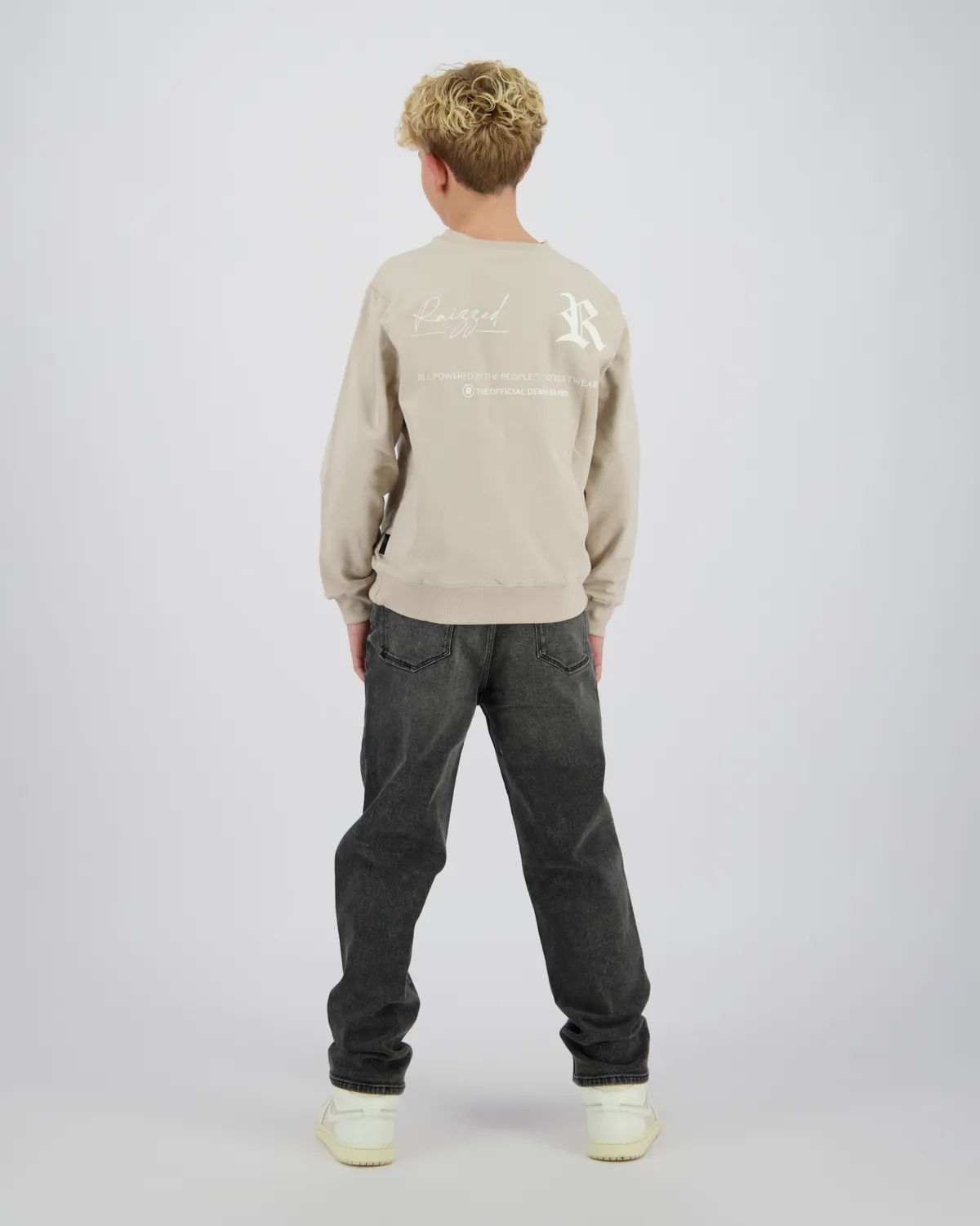 Jongen Loose Jeans Panama | Zwart