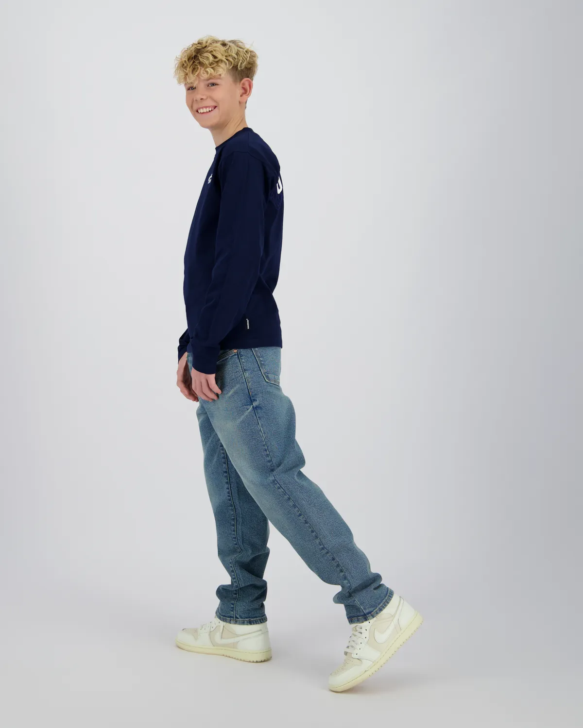 Jongen Loose Jeans Panama | Blauw