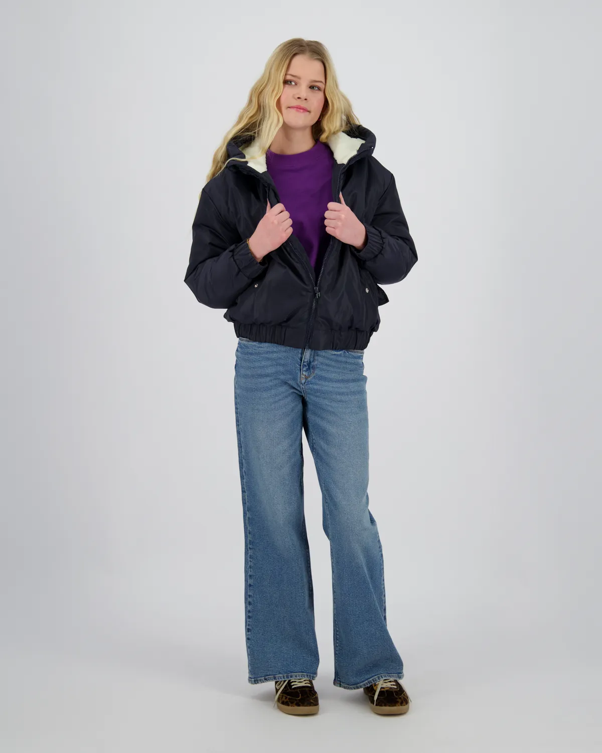 Meisje Hooded Jacket Tinley | Blauw