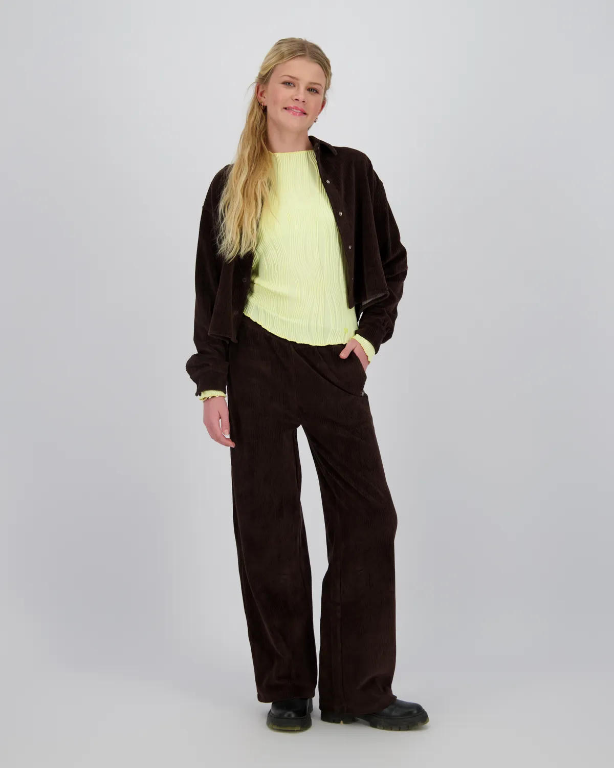 Meisje Comfort Blouse Lela | Bruin
