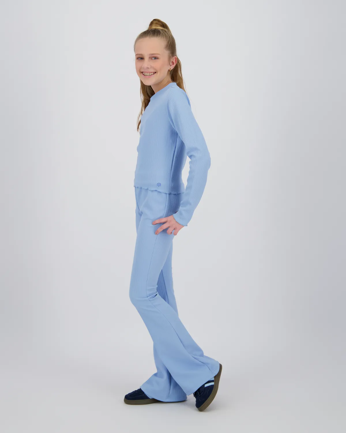 Meisje Long T-shirt Tinly | Zwart