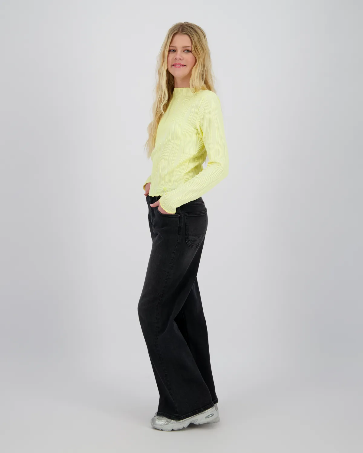 Meisje Long T-shirt Taar | Geel