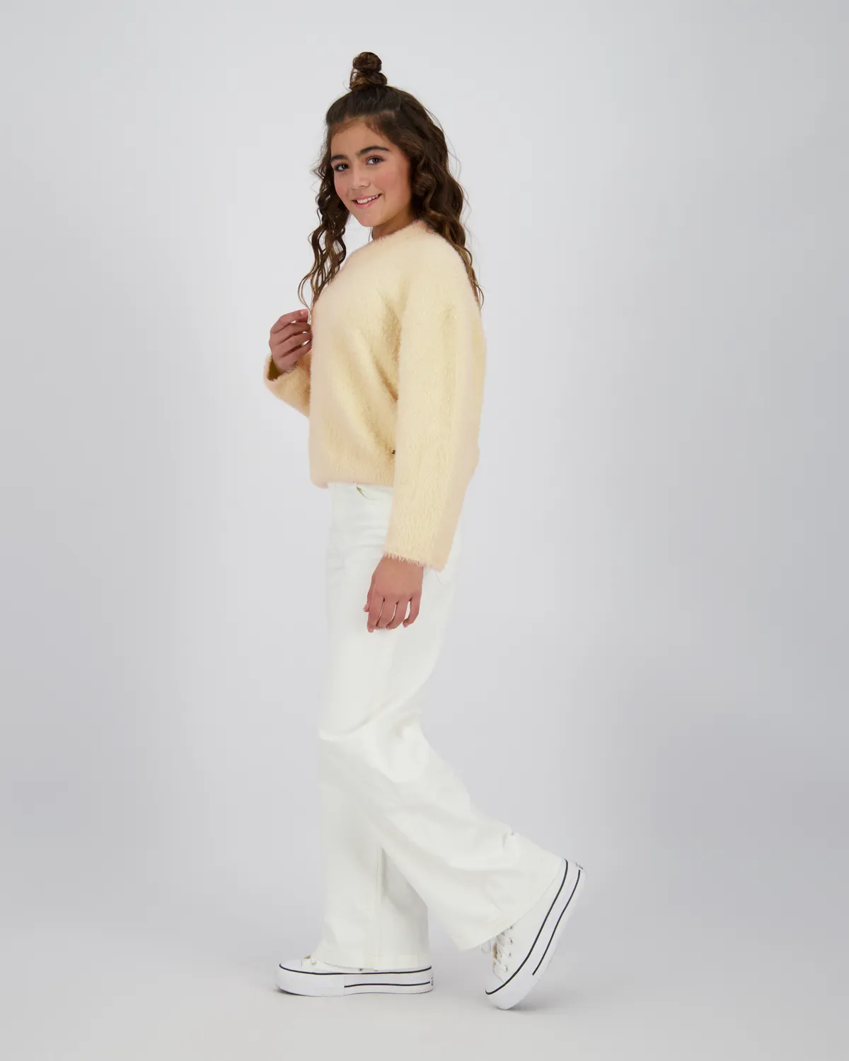 Meisje Comfort Flat knit Kara | Zwart