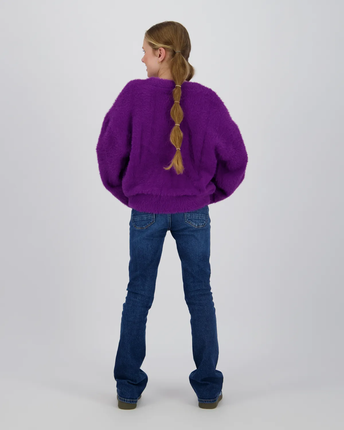 Meisje Flat knit Kara | Paars