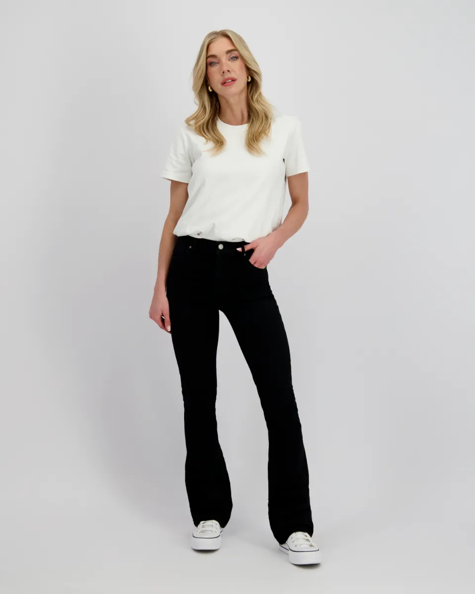 Meisje Bootcut Jeans Faye | Zwart