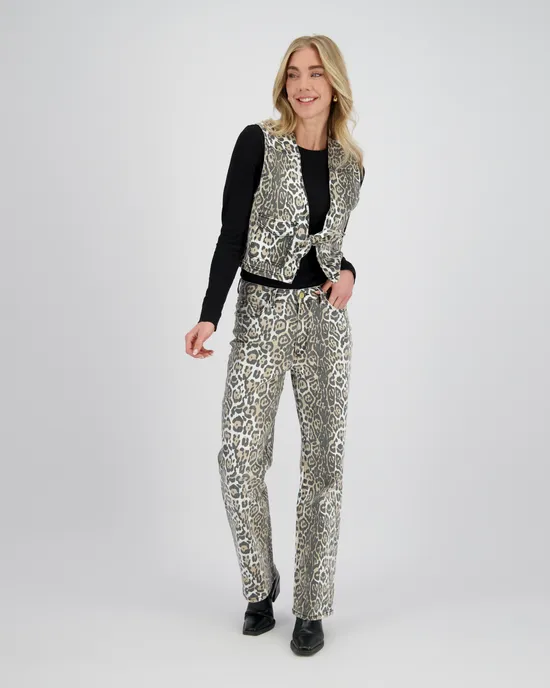 Gilet Fawn Leopard