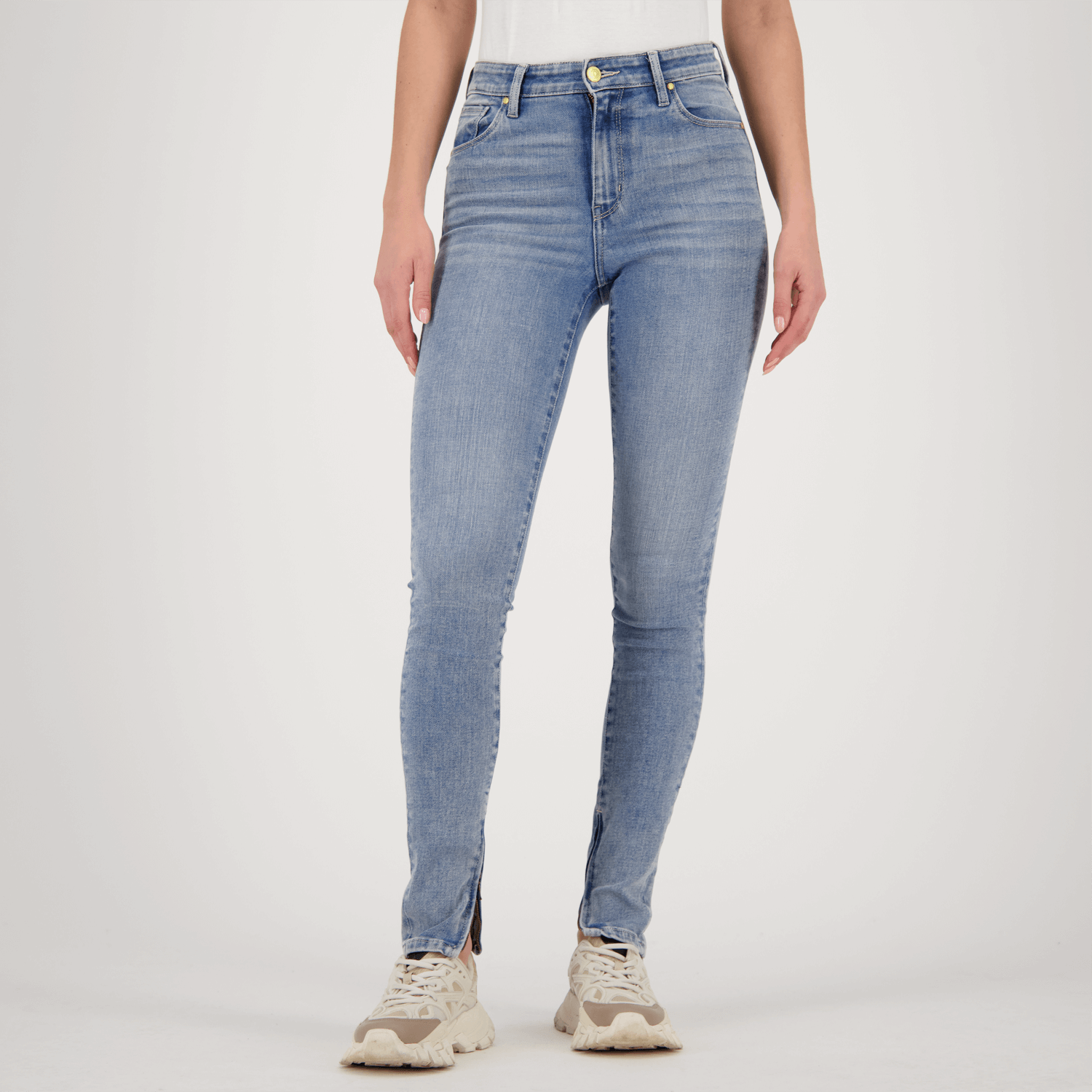 Women Super Skinny Jeans Blossom zip | Raizzed